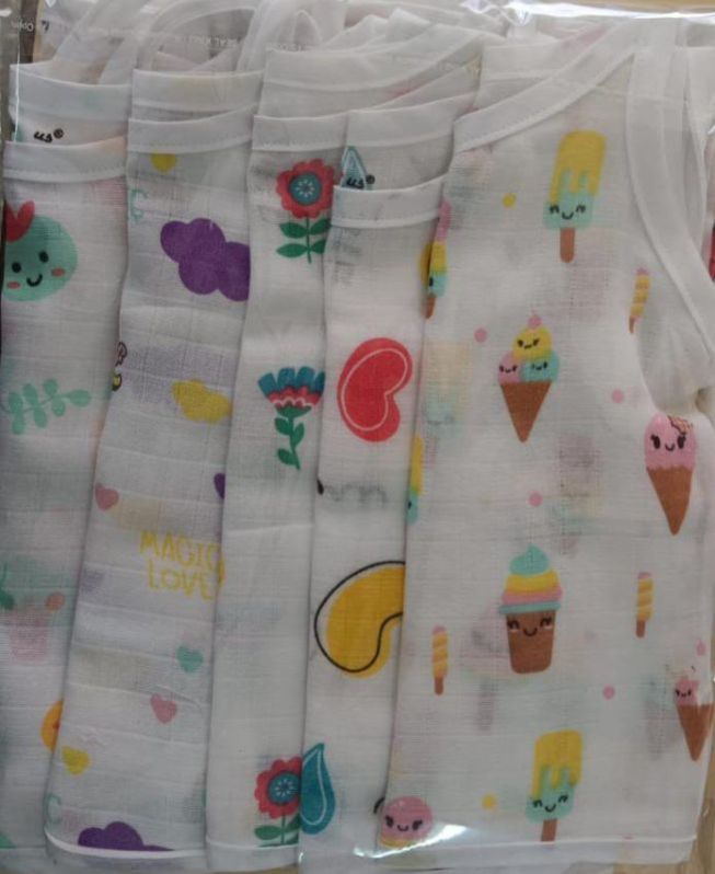 Cotton Muslin Knot Baby Jhabla