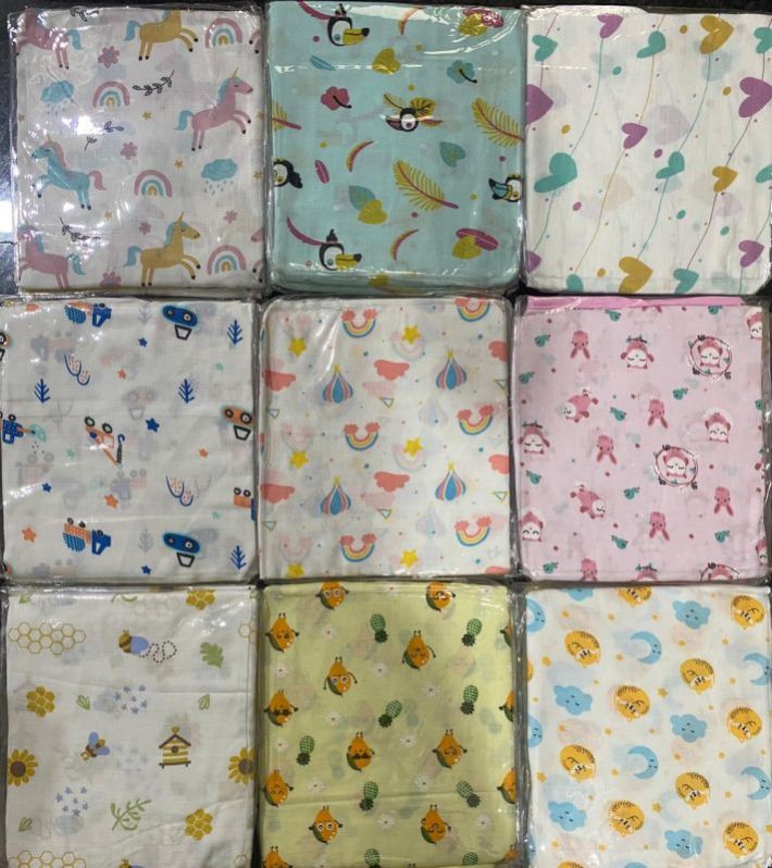 Multicolor Muslin Baby Blanket