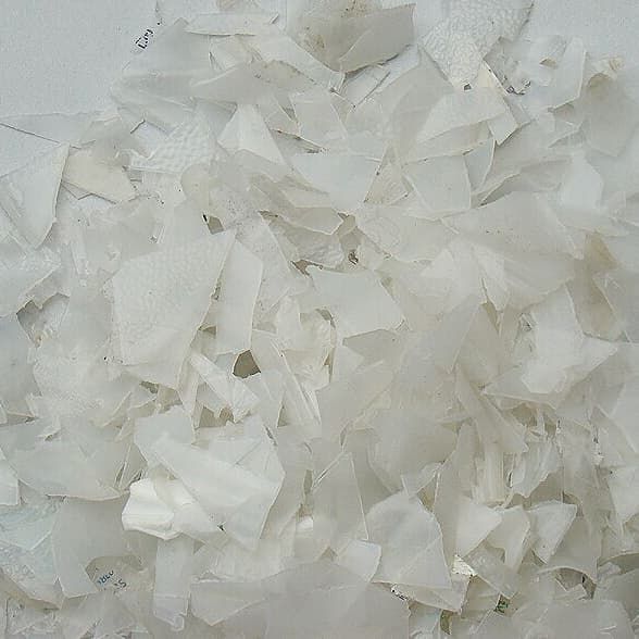 Milky White Crushed Pet Bottle Scrap