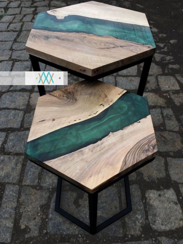 Designer Epoxy Coffee Table Set