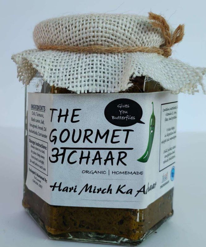 200 gm Homemade Green Chilli Pickle