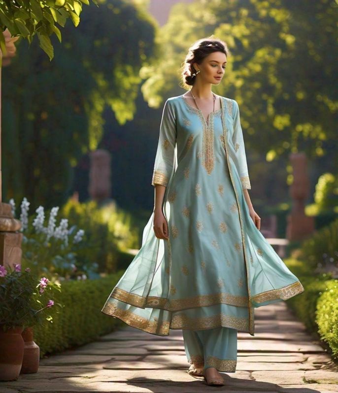 Anarkali Kurti Palazzo Set