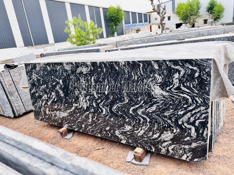 Forest Black Granite Slab