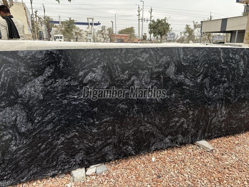 Titanium Black Granite Slab