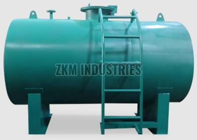 Mild Steel Horizontal Cylindrical Storage Tank