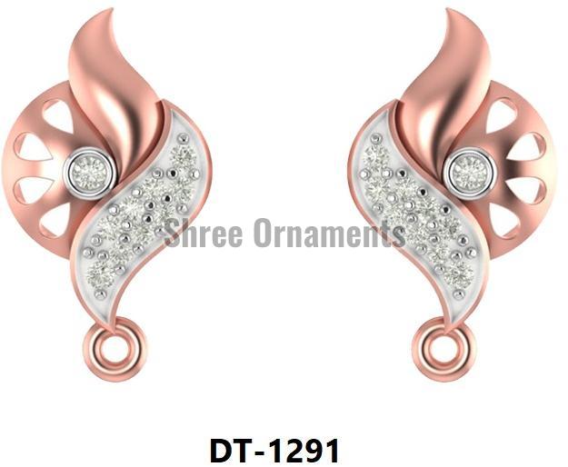 Ladies Rose Gold Earring