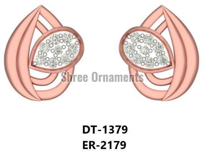 ER-2179 Ladies Rose Gold Earring