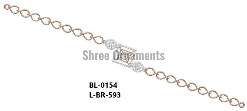 L-BR-593 Ladies Gold Bracelet