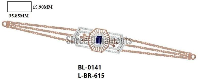 L-BR-615 Ladies Gold Bracelet