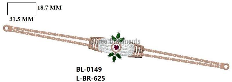 L-BR-625 Ladies Gold Bracelet