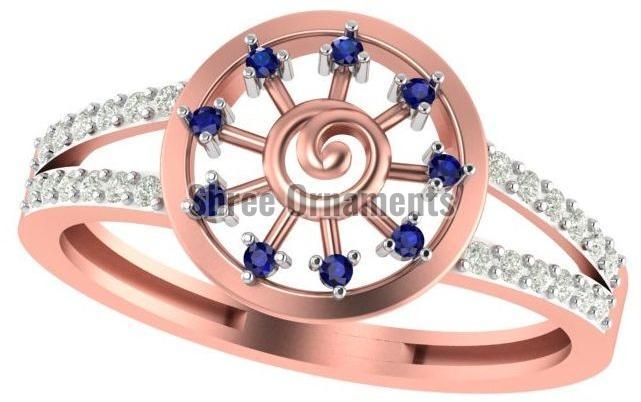 M-PLR-3923 Ladies Rose Gold Ring