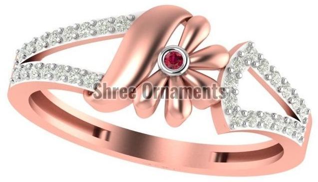 M-PLR-3932 Ladies Rose Gold Ring