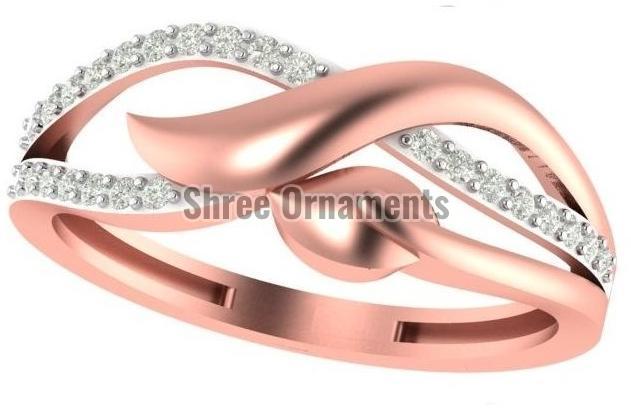 M-PLR-3935 Ladies Rose Gold Ring