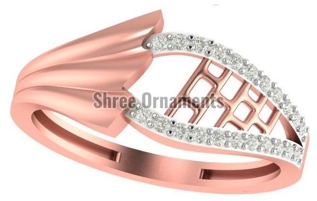 M-PLR-3940 Ladies Rose Gold Ring