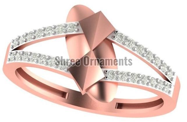 M-PLR-3941 Ladies Rose Gold Ring