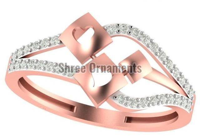 M-PLR-3947 Ladies Rose Gold Ring