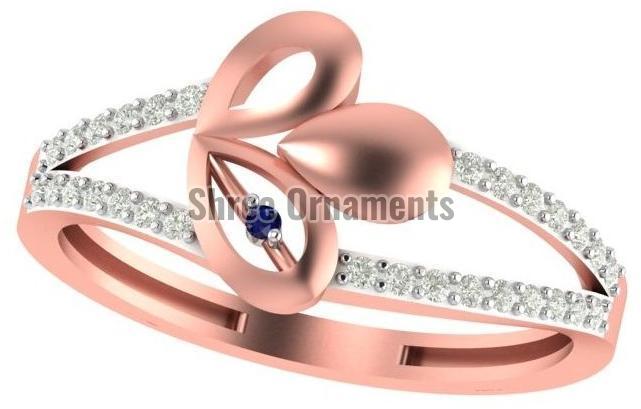 M-PLR-3948 Ladies Rose Gold Ring