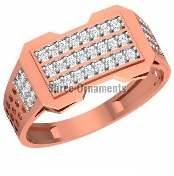 R-SJGR-2225 Mens Rose Gold Ring