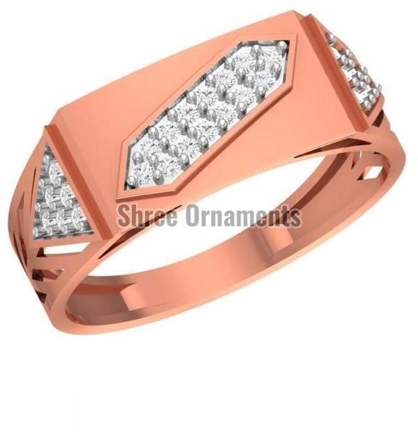 R-SJGR-2227 Mens Rose Gold Ring