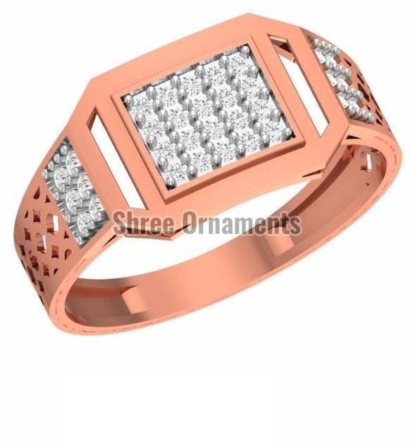 R-SJGR-2232 Mens Rose Gold Ring