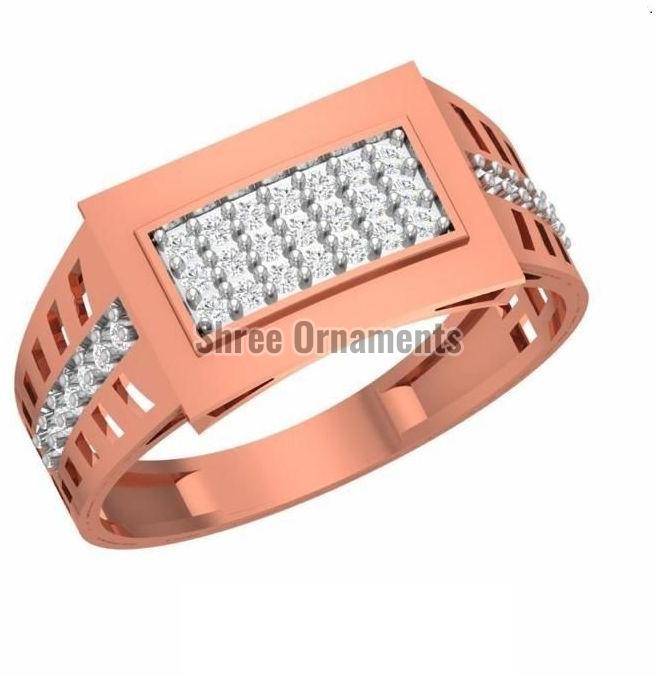 R-SJGR-2234 Mens Rose Gold Ring