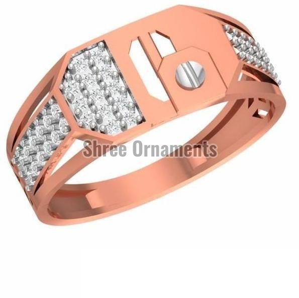 R-SJGR-2252 Mens Rose Gold Ring