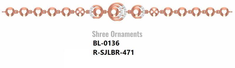 R-SJLBR-471 Ladies Rose Gold Bracelet