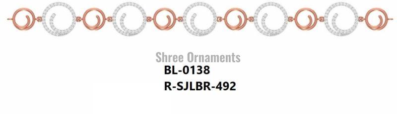 R-SJLBR-492 Ladies Rose Gold Bracelet