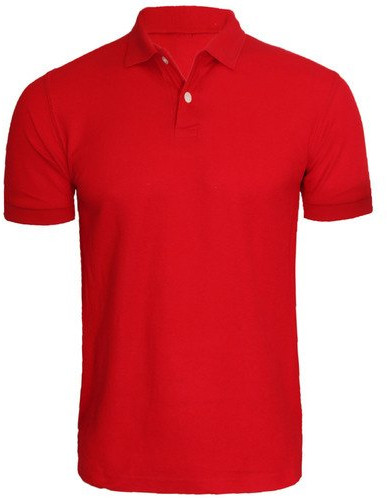 Mens Plain Polo Neck T Shirt