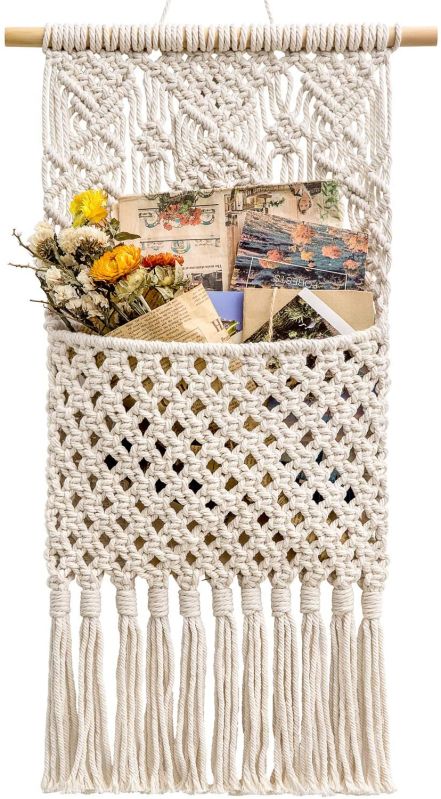 MH02 Macrame Magazine Holder