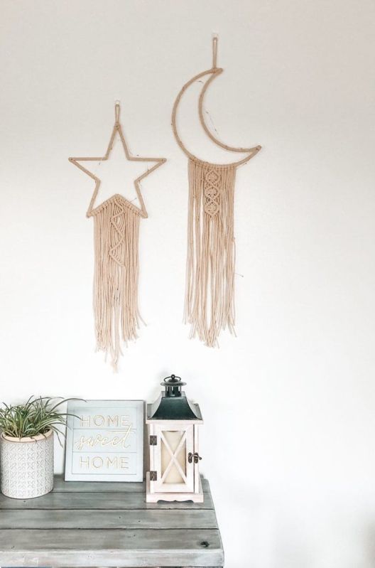 Moon & Star Shape Dream Catcher