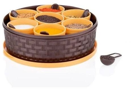 Round Plastic Masala Box