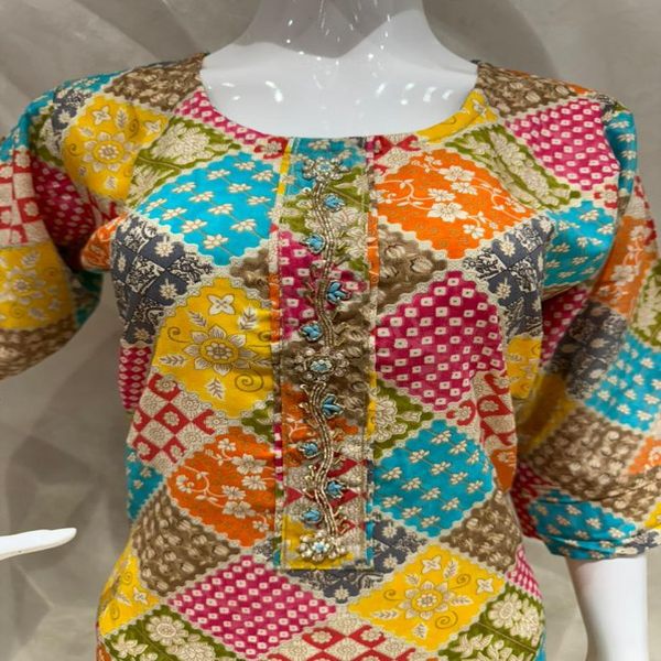 Hand Embroidered Kurti