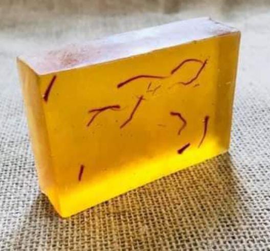 Homemade Saffron Soap