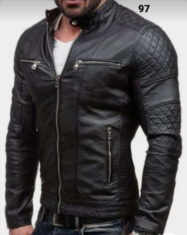 Mens Bomber Leather Jacket