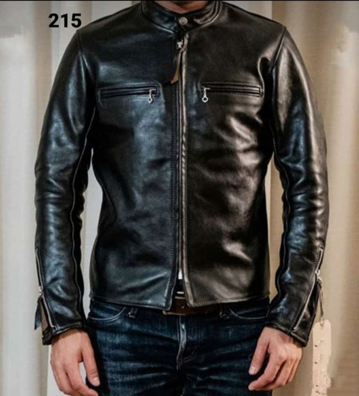 Chinese leather jacket mens hotsell