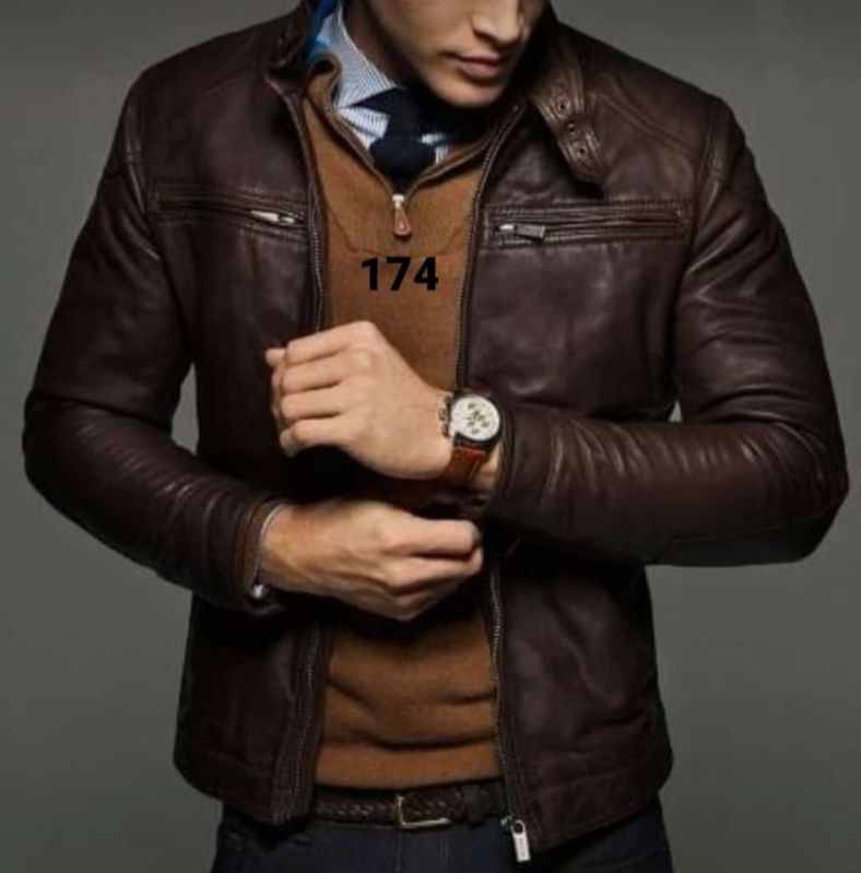 Mens Waterproof Leather Jacket