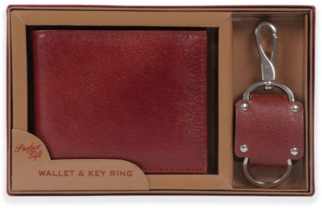 Goat Leather Wallet With Keychain