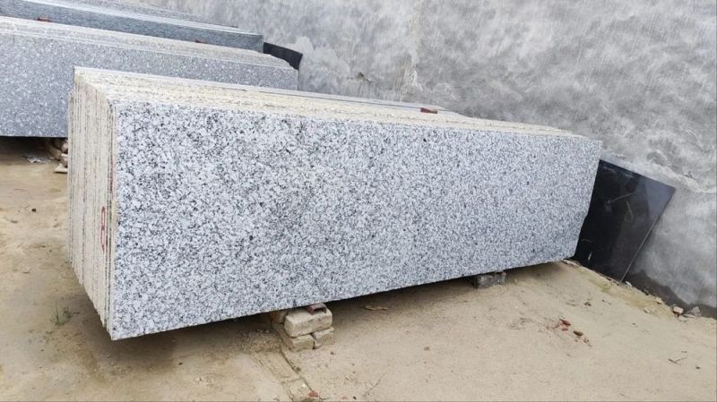 Cotton White Granite Slab