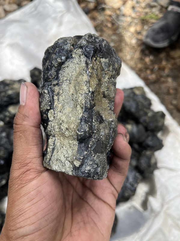 Golden Pyrite Quartz Rough Stone