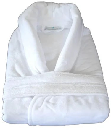 White Cotton Bathrobe