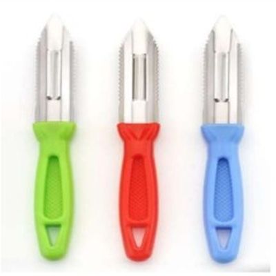 Plastic Handle Stainless Steel Potato Peeler Set