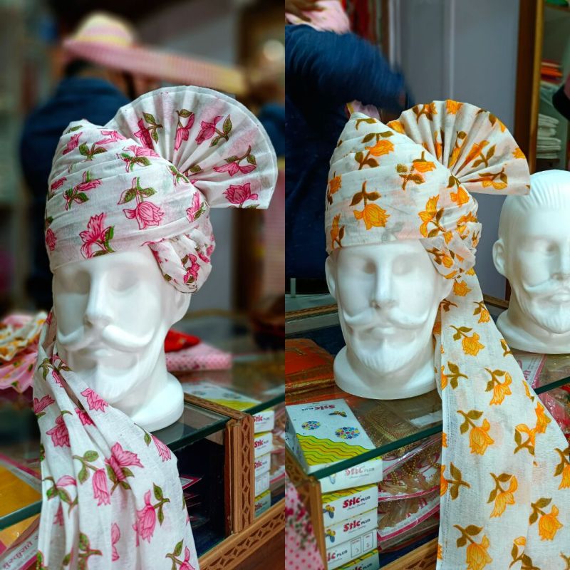 Designer Printed Wedding Wear Turban