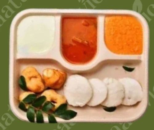 4 Compartment Bagasse Tray