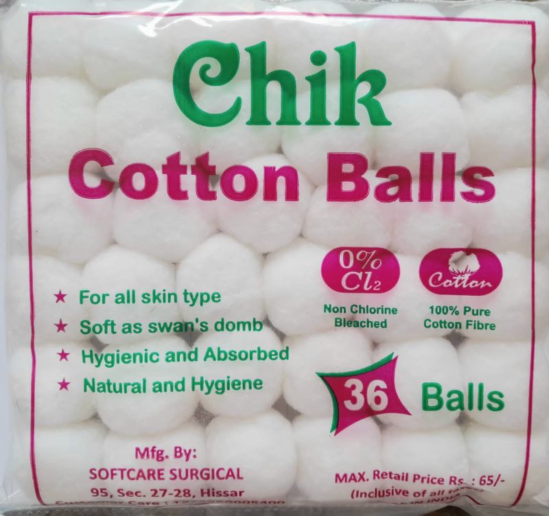 Plain White Cotton Balls Manufacturer, Supplier from Hisar