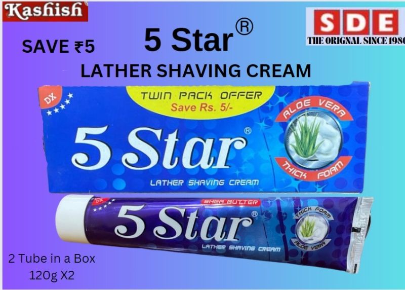 5 Star DLX Shaving Cream Combo