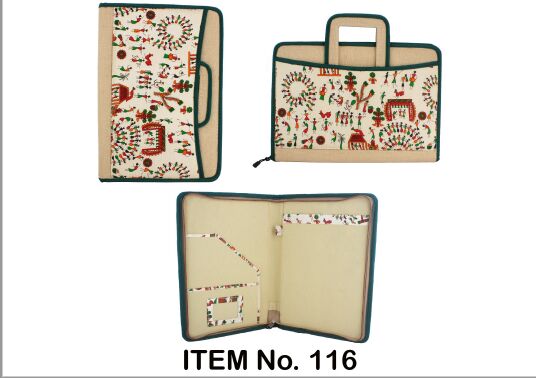 Jute File Folder