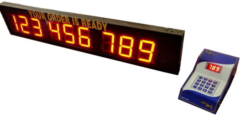 Wireless Restaurant Token Display