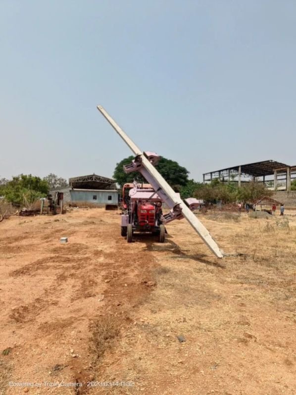 Tractor Mounted EB Pole Master Attachment with Earth Auger