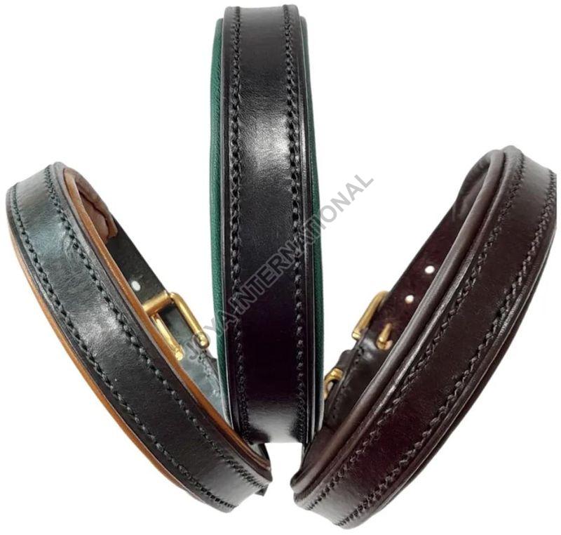 Classic Padded Leather Dog Collar